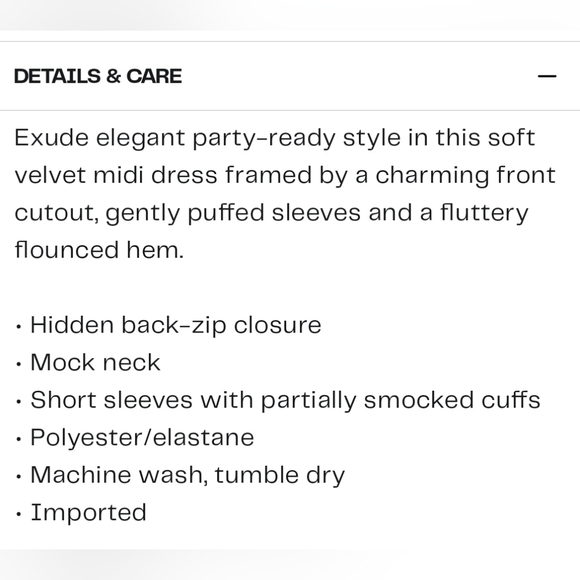 NWT - Halogen "Merlot" Velvet Stretch Flounce Hem Lined Midi Dress - Size XL - Picture 6 of 16